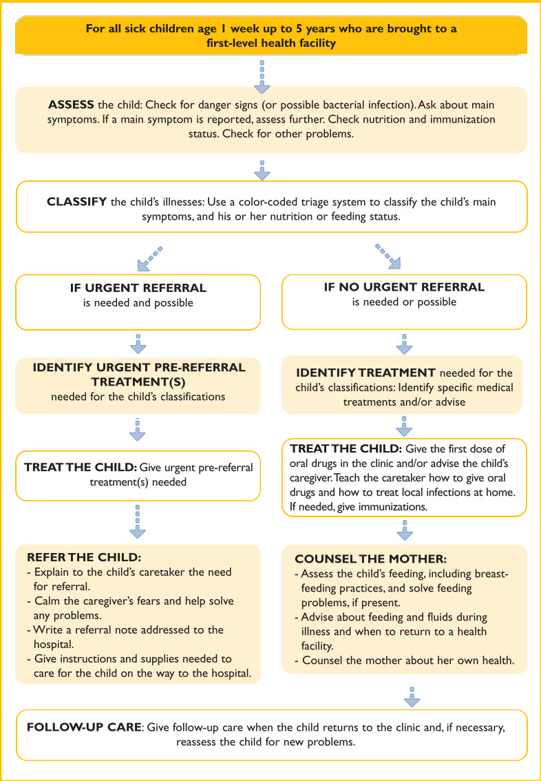 Figure 2. Summary of the process of integrated care of children