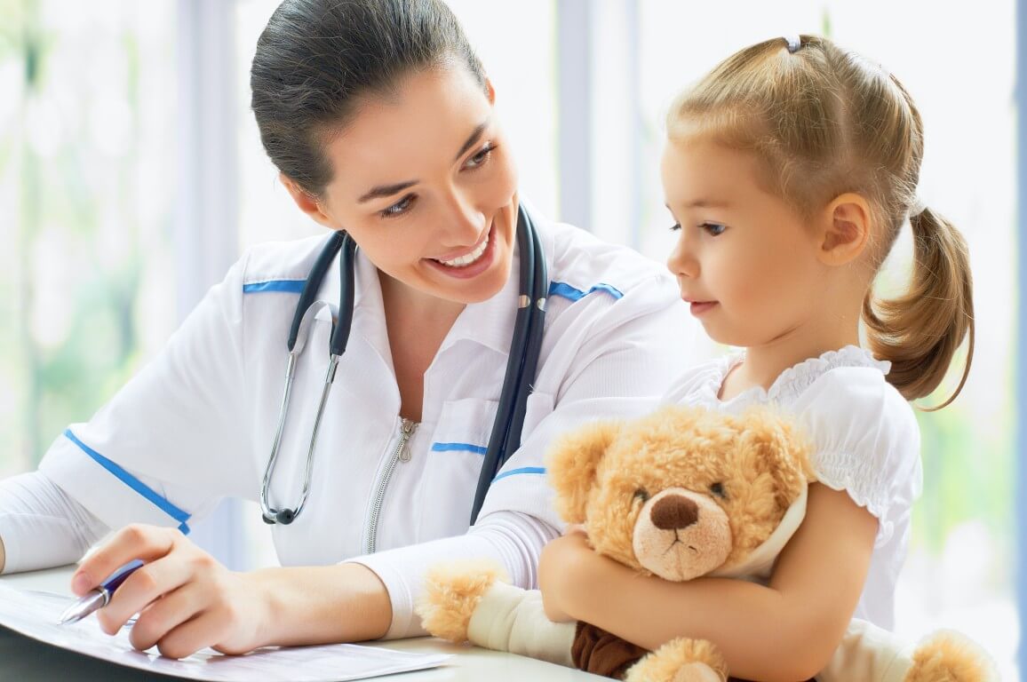 Doctor and child