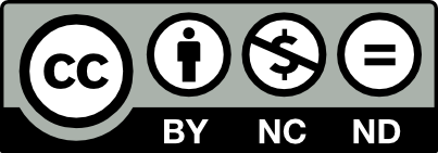 Creative Commons Attribution-NonCommercial-NoDerivatives license